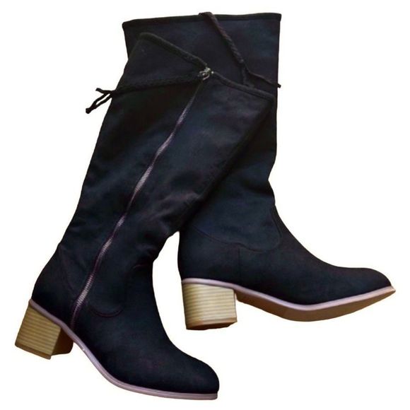 Modcloth Shoes - Tall Black Boots Sz 7.5